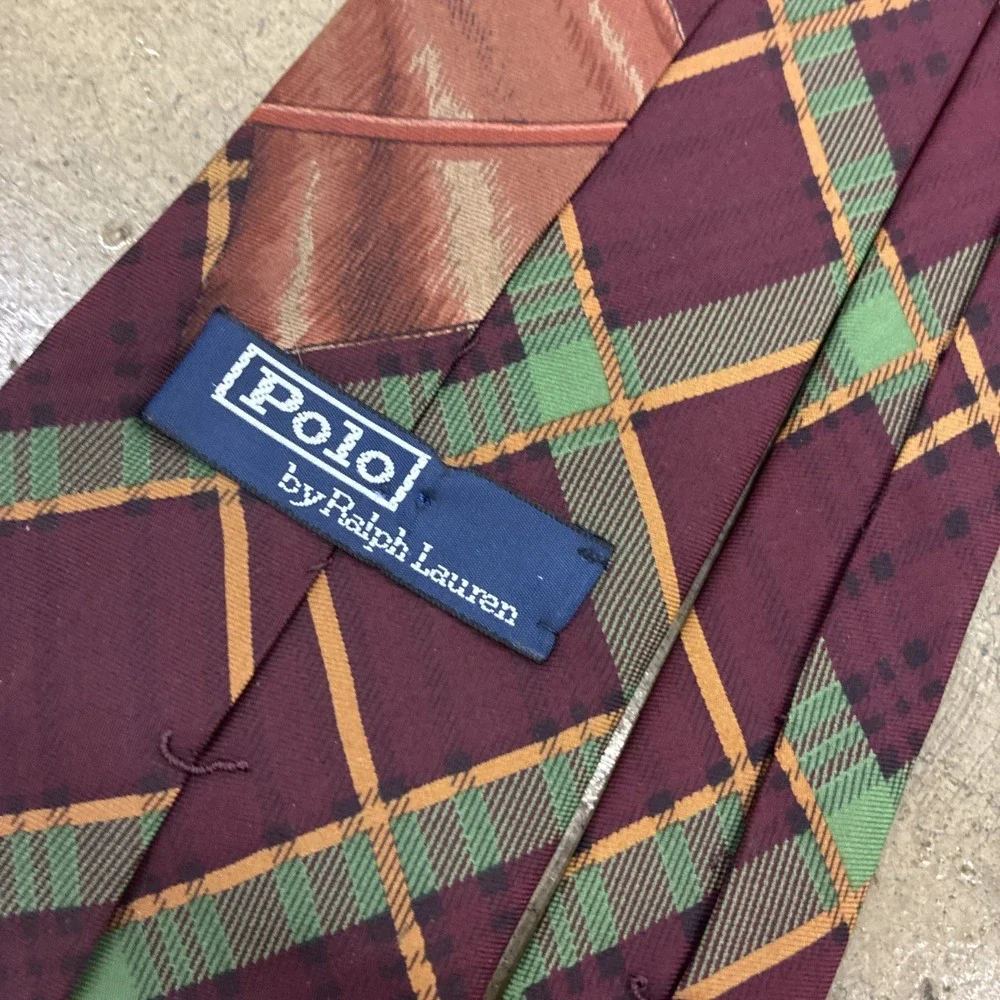 Vintage Equestrian Rare Polo Ralph Lauren Horse Graphic Silk Handmade Tie